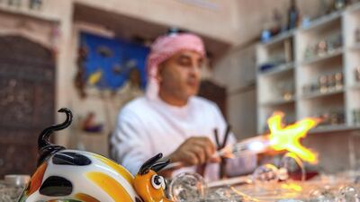 The 47-year-old transforms unwanted glass - from discarded bottles and jars to windowpanes - into eye-catching ornaments.