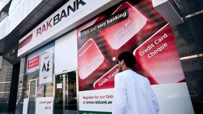 United Arab Emirates -- The exterior of a RAKBANK branch. Photo supplied by RAKBANK