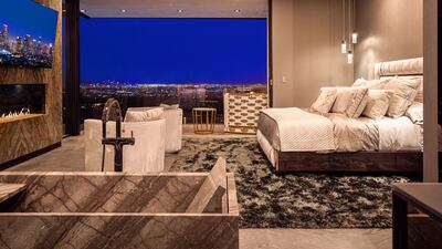 Views from one of 12 lavish rooms.
