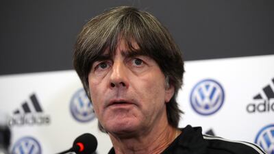 Germany manager Joachim Low addresses the media ahead of the Euro 2020 qualifier against Northern Ireland. Getty Images