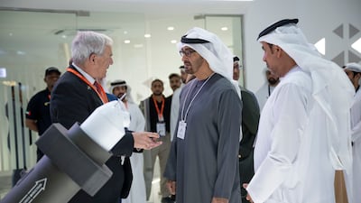 President Sheikh Mohamed tours the event