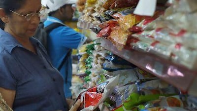 Selected Vegetables and Fruits, in Abu Dhabi, where a number of people from Sri Lanka and India shop. Delores Johnson / The National