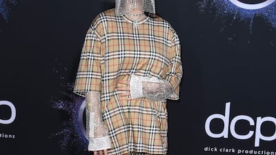 Billie Eilish arrives at the American Music Awards on Sunday, November 24, 2019, at the Microsoft Theatre in Los Angeles. AFP