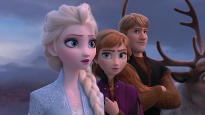 The gang is back: Elsa, Anna, Kristoff and Sven. Courtesy Disney