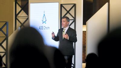 David Schoenberger, chief innovation officer of Colorado-based Krypti, says security is a major concern with cryptocurrency. Reem Mohammed/The National