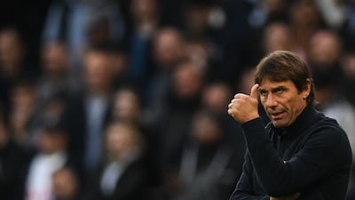 Tottenham coach Antonio Conte gives the thumbs up. AFP
