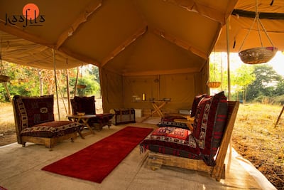 One of Kaafila's camps in central India.