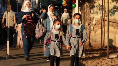 Three months later, students are happy to be returning to their classrooms. Getty Images
