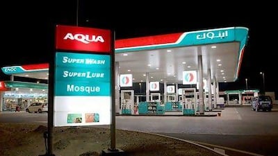 Emirates National Oil Company has signed a joint venture agreement to build about 40 petrol stations in Saudi Arabia at a cost of Dh400 million. Jeff Topping / The National