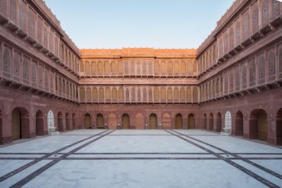 Part of the Narendra Bhawan in Bikaner, Rajasthan. Narendra Bhawan