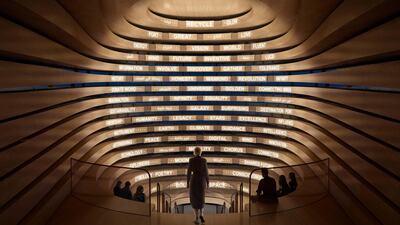 The impressive UK Pavilion choral space. Photo: UK Pavilion Expo 2020