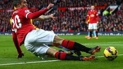 Robin van Persie of Manchester United. Getty Images