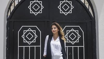 A street shoot with fashion blogger Dana Ahmed. Mona Al Marzooqi / The National