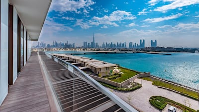 Bulgari Penthouse: A 4-bedroom brand new penthouse on a luxury private island comes with 360 views of the sea, marina and Dubai skyline from a wrap-around terrace. Price: Dh49,000,000