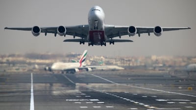 An Emirates plane tales off from Dubai International Airport. Reuters