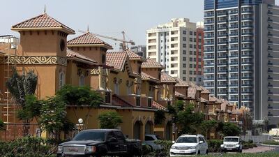 Dubai Sports City affordable apartments: 1BR - Dh74,000 average rental rate, up 13.8% year-on-year. 2BR - Dh105,000 average rental rate, up 7.1% year-on-year. Satish Kumar / The National