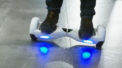 One of the many brands of the ‘hoverboard’, a craze that is sweeping the world. Delores Johnson / The National