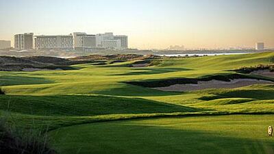 The seventh hole on Yas Links, situated on Yas Island in Abu Dhabi, is among the best.