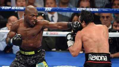 Two judges scored the fight in Timothy Bradley's favour and one scored for Marquez on Saturday. Ethan Miller / Getty Images / AFP