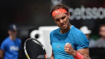 Rafael Nadal was pleased with his game despite dropping a set against Bernard Tomic at the Mercedes Open. Marijan Murat / EPA