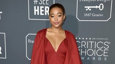 Amandla Stenberg in Khaite. AP