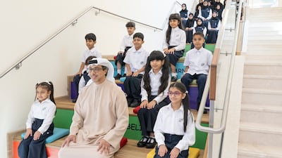 Sheikh Mansour inspected classrooms and other amenities at the complex in Fujairah