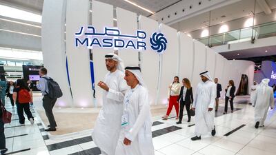 Masdar has set a renewable energy portfolio capacity target of at least 100 gigawatts by 2030. Victor Besa / The National