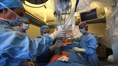 Breast cancer patients in Europe, like in the Paoli-Calmettes Institute France, have an 85% likelihood of surviving for five years. In India that rate is 66%. AFP/ANNE-CHRISTINE POUJOULAT