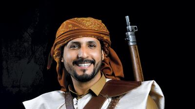 Mohammed Al Mashrah on his wedding day. Mohammed Al Mashrah