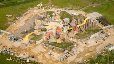 The set of Wicked in Buckinghamshire where filming has been brought to a halt. Leon Neal