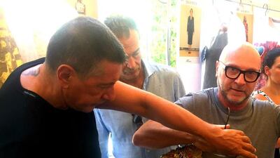 Stefano Gabbana and Domenico Dolce at their couture show in Naples. Photo by Rebecca McLaughlin-Duane
