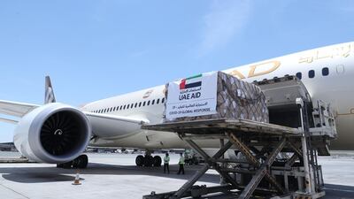 The UAE sent an aid plane carrying 12.4 tonnes of medical supplies to Jordan. Wam