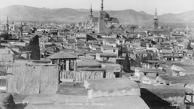 Damascus with the famous Umayyad Mosque in the centre. The city exploded into communal violence in 1860. Photo: The Bonfils Collection