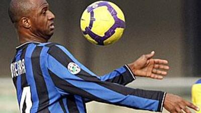 Patrick Vieira played his last match for Inter Milan in a Serie A match against Chievo Verona on Wednesday.