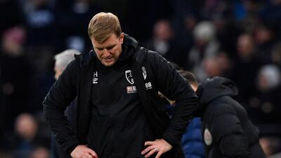 Bournemouth's manager Eddie Howe. EPA