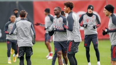 Bayern players at training. Getty