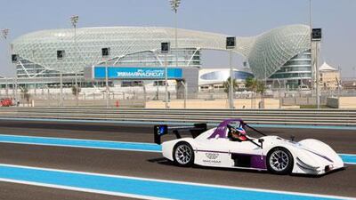 Drivers participating in the five-circuit, 10-race i1 Supercar Series get a feel for the Yas Marina Circuit on Tuesday.
