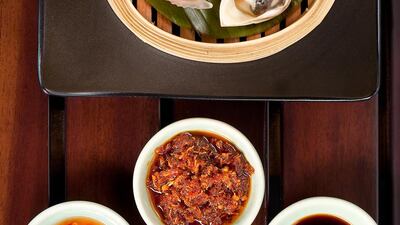 Steamed Shrimp Dumplings at Lao restaurant the Waldorf Astoria, Palm Jumeirah. (Courtesy of Waldorf Astoria)