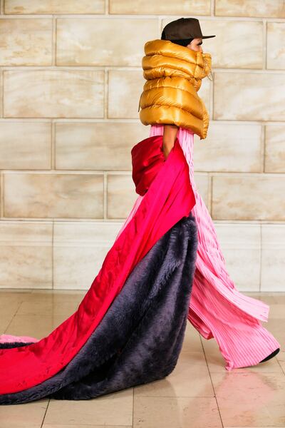 At Marc Jacobs' autumn/winter 2021, outlandish proportions and bold colours ruled. Courtesy Marc Jacobs