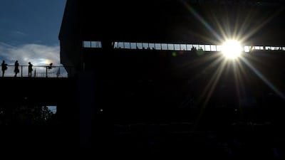 Football fans arrive to watch Germany play San Marino in Nuremberg, southern Germany. Christof Stache / AFP Photo
