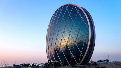 Real estate company Aldar's headquarters in Abu Dhabi. It is the first circular building of its kind in the Middle East. Victor Besa / The National