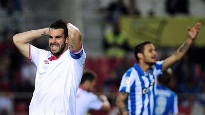 Sevilla insist they have not received any offer for Alvaro Negredo, left, from Manchester City.