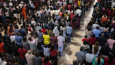 An estimated 200,000 faithful were in attendance on Thursday morning