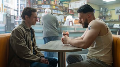 Baby Reindeer creator Richard Gadd, right, returns in Half Man alongside Jamie Bell. Photo: HBO