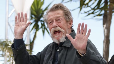 British actor Sir John Hurt is best known for his roles in the films The Elephant Man, Alien and Spaceballs. Ian Langsdon / EPA