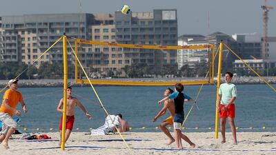 Getting more sunlight is key to boosting Vitamin D levels, but can be tough due to extreme heat in the UAE. Pawan Singh / The National