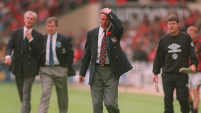 Alex Ferguson's Manchester United finished the 1994-95 season as runners-up with 88 points. Allsport