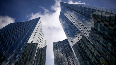 The soaring towers of the Deansgate Square apartment buildings in 2022. Getty Images