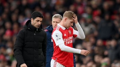 SUBS: Emile Smith-Rowe (On for Trossard 22') 6: Came on and added something different to the Gunners attack. Got an assist for the first goal. Substituted himself in second half. Getty