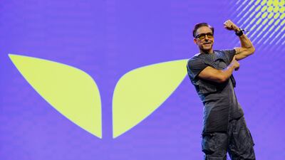 Dave Asprey talks the future of AI-powered workouts at the Future Human summit in Dubai. Photo: Mindvalley